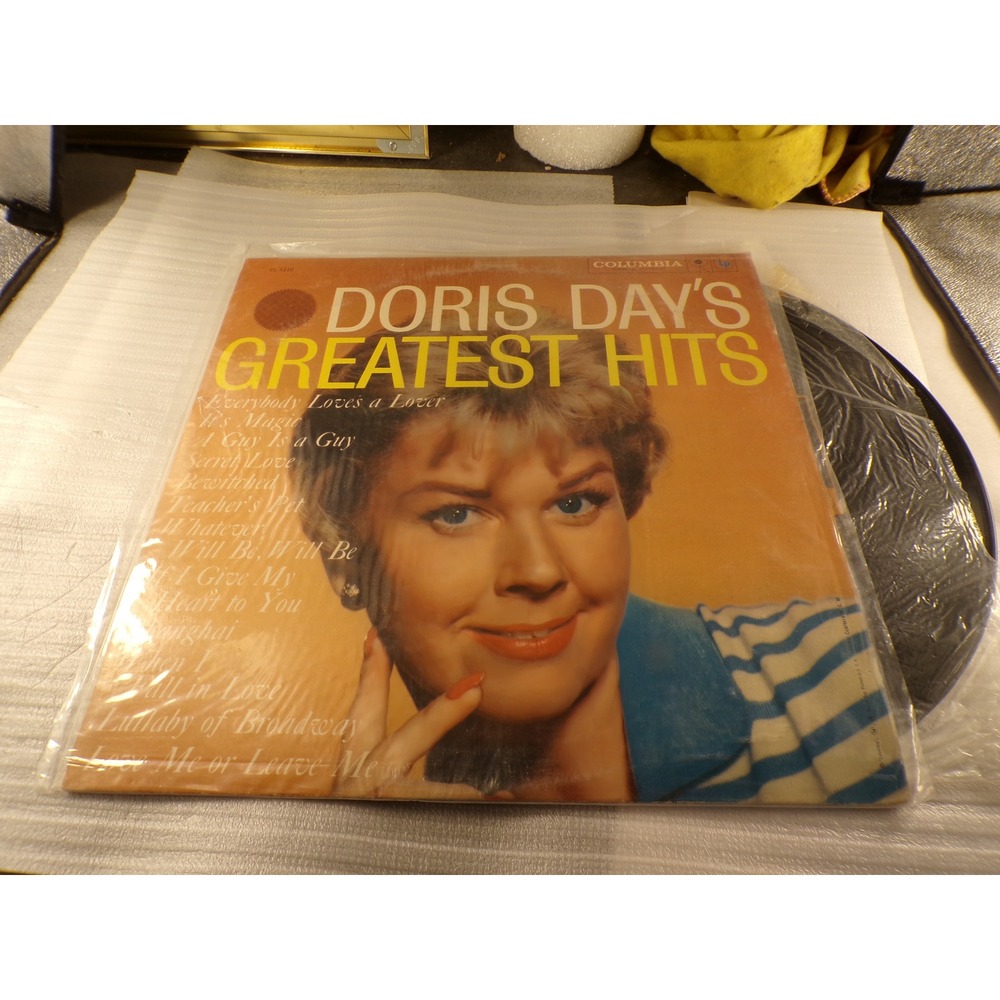 Doris Day's Greatest Hits Vinyl LP Columbia CL 1210 Mono 1958 Vintage Record
